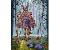 MP Studia Siuvinėjimo rinkinys kryželiu „Neįprasta trobelė“ 20x15 cm SNV-927