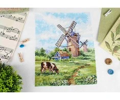 MP Studia Siuvinėjimo rinkinys kryželiu „Gimtoji žemė“, 20×16 cm, pradedantiesiems