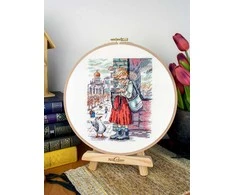 MP Studia Siuvinėjimo rinkinys kryželiu „Geras šūvis“ 19x14 cm SNV-959
