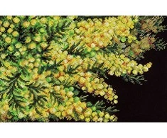 MP Studia Siuvinėjimo rinkinys kryželiu „Pavasario mimoza“, 18×27 cm