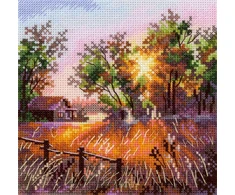 MP Studia Siuvinėjimo rinkinys kryželiu „Gamtos harmonija“ 14x14 cm, miško peizažas