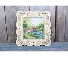 MP Studia Žavingas siuvinėjimo kryželiu rinkinys „Vasariškos spalvos“ 11x11 cm dovanai
