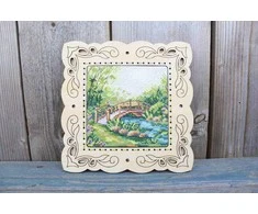 MP Studia Žavingas siuvinėjimo kryželiu rinkinys „Vasariškos spalvos“ 11x11 cm dovanai