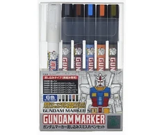 Mr Hobby Gundam Pouring Inking Pen markerių rinkinys modelių detalizavimui