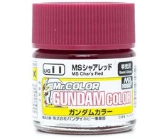 Mr Hobby Mr.Hobby Gundam Color dažai MS Char's Raudona, pusiau blizgūs, 10 ml (UG-11)