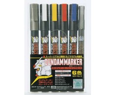 Mr Hobby Mr.Hobby Gundam Marker Basic 6 spalvų markerių komplektas GMS-105
