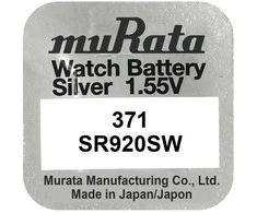 Murata 371 SR920SW sidabro oksido laikrodžio baterijos 10 vnt.
