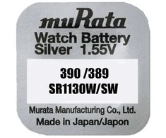 Murata 389/390 SR1130 1,55 V sidabro oksido laikrodžio baterija (1 vnt.)