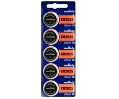 Baterija - Murata CR2025 Ličio 3V 20mm Skersmuo 2.5mm Storis 5 Pak.