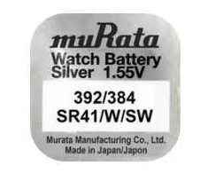 Baterija - Murata 392 384 SR41 1.5V Sidabro Oksido Laikrodžio Kalkuliatoriaus Nuotolinio Valdymo