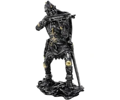 Mysticallstm Mayer Chess Viduramžių riterio su arbaletu figūrėlė 20 cm, rankų darbo derva