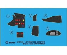 Nunu Beemax Beemax BMW 320i BTCC 1996 Brands Hatch detalių rinkinys 1/24 E24045