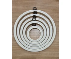 Nurge Balta apvali lanksti siuvinėjimo lankelė 20,5 cm