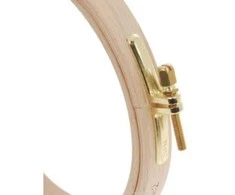 Nurge buko medienos siuvinėjimo lankelis 50 cm – premium kokybė