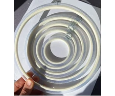 Nurge Permatomas siuvinėjimo lankelis Flexi, apvalus 17 cm