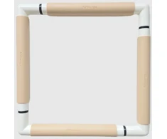 Nurge Plastikinis siuvinėjimo rėmelis su spaustukais 29x29 cm, smėlio spalvos
