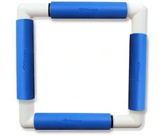 Nurge Plastikinis siuvinėjimo rėmelis su spaustukais 21x21 cm, rožinis