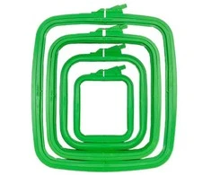Nurge Pazarlama Nurge kvadratiniai (stačiakampiai) plastikiniai lankeliai 9,5*11 cm (žali) 170-11GREEN