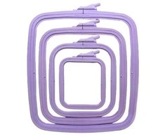 Nurge Pazarlama Nurge Kvadratiniai (stačiakampiai) plastikiniai lankai 9,5*11 cm (alyvinė) 170-11LI