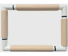 Nurge Siuvinėjimo rėmelis su spaustukais 21x29 cm, smėlio spalvos plastikas