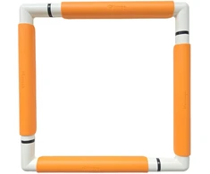 Nurge siuvinėjimo rėmelis su spaustukais 29x29 cm, oranžinis