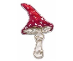 Oven Kryželių siuvinėjimo rinkinys magnetui „Musmirė“, 5,1×8,5 cm