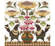 Oven Kryželių siuvinėjimo rinkinys „Šarkos“, 27×27 cm