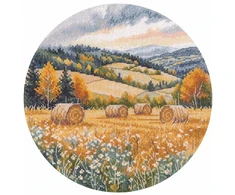 Oven Kryželiu siuvinėjimo rinkinys „Vasara gamtoje“ 20x20 cm