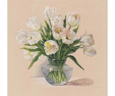 Oven Siuvinėjimo kryželiu rinkinys „Įkvepiant pavasario kvapą“ 21×21 cm