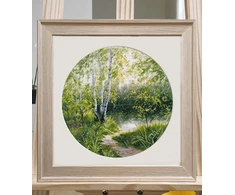 Oven Siuvinėjimo kryželiu rinkinys „Karšta diena“ 25×25 cm
