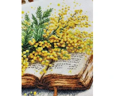 Oven Siuvinėjimo kryželiu rinkinys „Pavasario poezija“ 25×23 cm