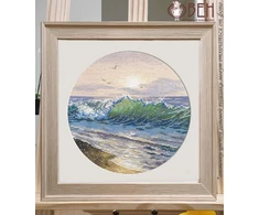 Oven Siuvinėjimo kryželiu rinkinys „Šiltas saulėlydis“ 20×20 cm
