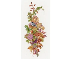 Oven Siuvinėjimo rinkinys kryželiu „Rudens uogos“, 19×44 cm