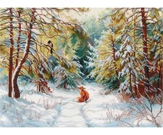 Oven Siuvinėjimo kryželiu rinkinys „Netikėtas susitikimas“, 40×30, 16 ct, 39 spalvų