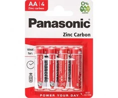 Panasonic AA cinko anglies baterijos 4 vnt. laikrodžiams ir pultams