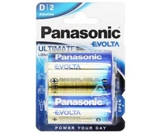 Panasonic Evolta D LR20 šarminės baterijos 1.5V, 2 vnt.