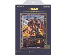 Panna Klart Kryželiu siuvinėjimo rinkinys PANNA „Zmėjus Goryničius“ 27x36,5 cm