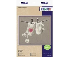 Panna Klart Kryželiu siuvinėjimo rinkinys „Pirštinaitės“ – puiki dovana žiemai
