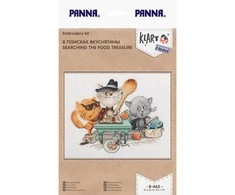 Panna Klart Kryželiu siuvinėjimo rinkinys „Maisto lobio paieškos“ – puiki dovana