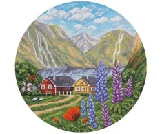 Panna Klart PANNA siuvinėjimo rinkinys „Švelni vasara“ 24x24 cm, kryželiu