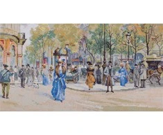Panna Klart Prabangus siuvinėjimo rinkinys kryželiu „Boulevard des Capucines“ dovanai