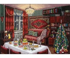 Panna Klart Siuvinėjimo kryželiu rinkinys PANNA „Naujųjų metų nostalgija“ 40×27,5 cm