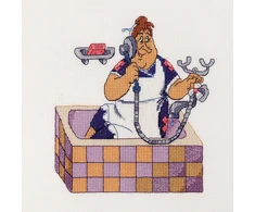 Panna Klart Siuvinėjimo kryželiu rinkinys „Panelė Bok“ 18 x 16,5 cm