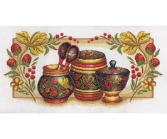 Panna Klart Siuvinėjimo kryželiu rinkinys PANNA „Chochloma“, 52×26,5 cm