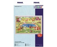 Panna Klart Siuvinėjimo kryželiu rinkinys PANNA „Rytas ūkyje“ 33,5x21,5 cm