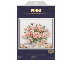 Panna Klart Siuvinėjimo kryželiu rinkinys „Rožių puokštė“ – elegantiška dovana
