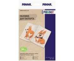 Panna Klart Siuvinėjimo kryželiu rinkinys „Paso viršelis Korgis“, 20x13,5 cm