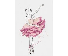 Panna Klart Siuvinėjimo kryželiu rinkinys „Balerina Rožė“ – elegantiška dovana