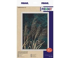 Panna Klart Siuvinėjimo kryželiu rinkinys „Auksinės varpos“, 31×41,5 cm