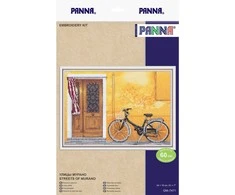 Panna Klart Siuvinėjimo rinkinys kryželiu „Murano gatvės“ – romantiškas peizažas